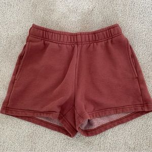TNA Cozy Fleece Boyfriend Shorts XXS